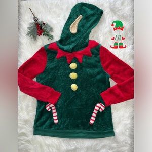 🧝🎁 PLUSH ELF CHRISTMAS SWEATER